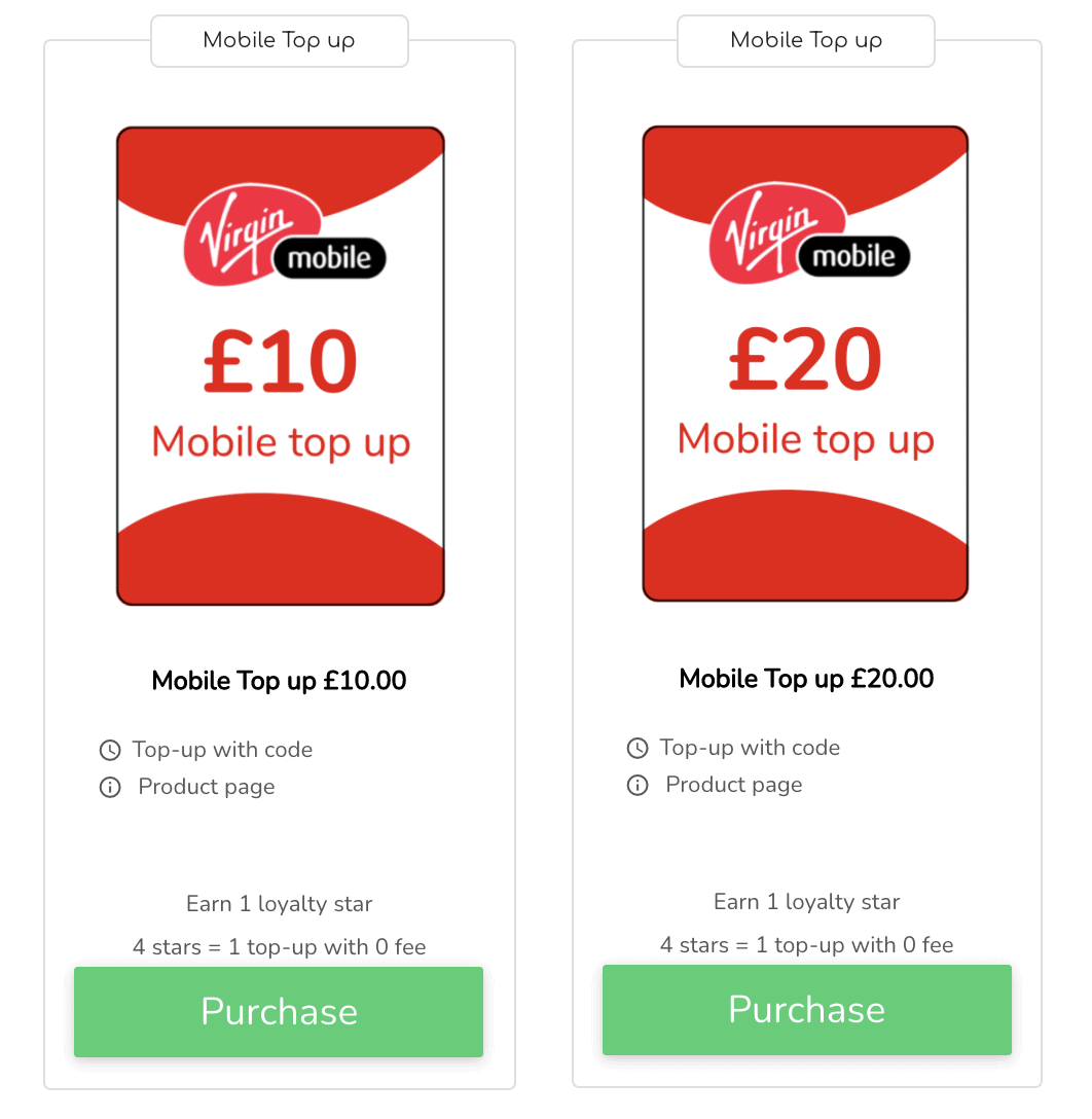 Virgin mobile top up: get credit