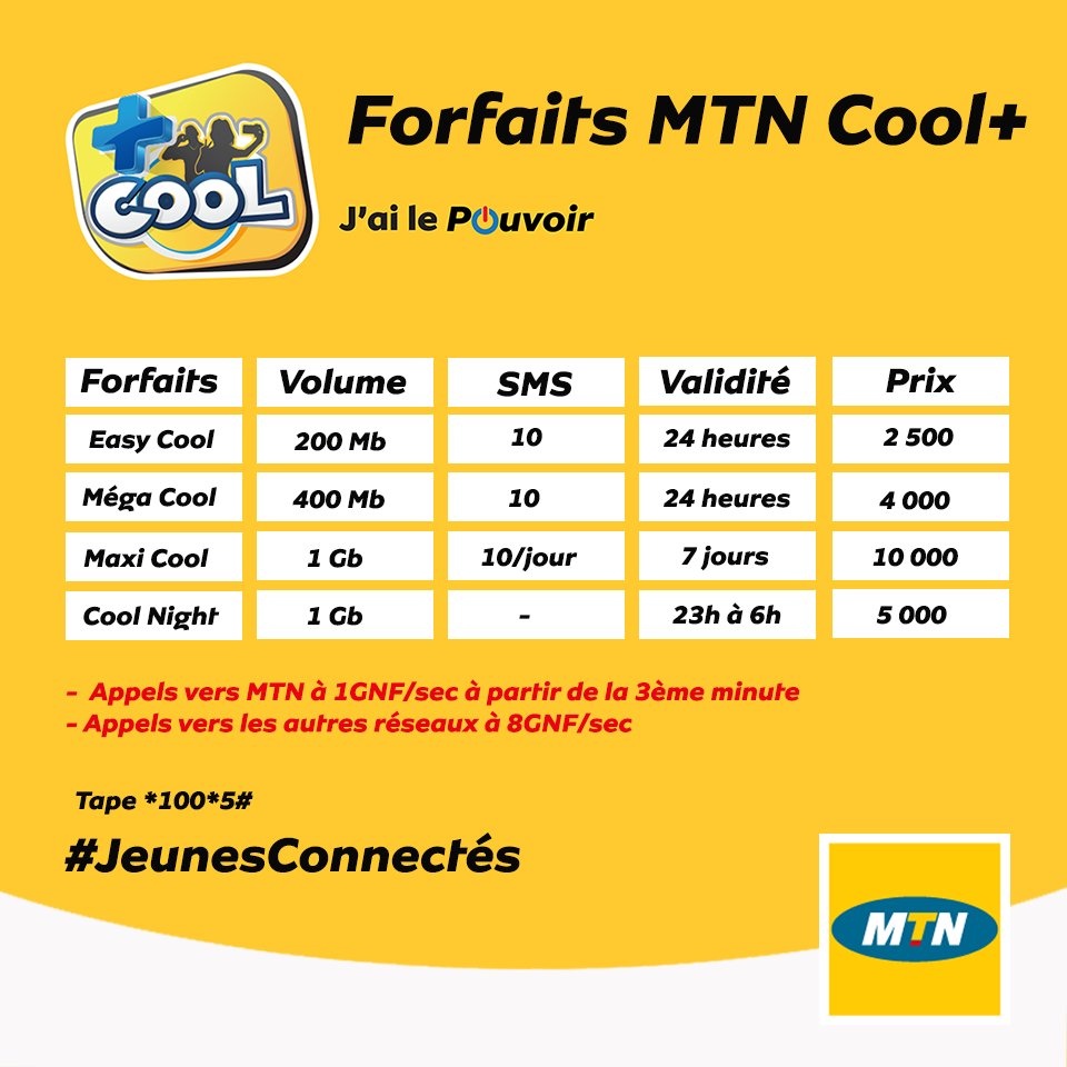 mtn guinée : les meilleurs prix avec Monisnap