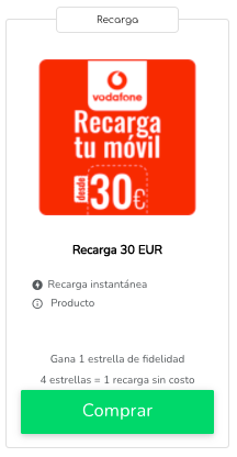 Vodafone : comprar recargas