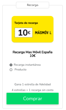 MásMóvil tarifas: recargas y minutos