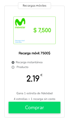 Movistar prepago: recargas y minutos