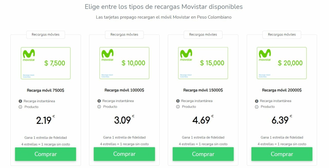 Movistar Colombia: recargas y mucho más