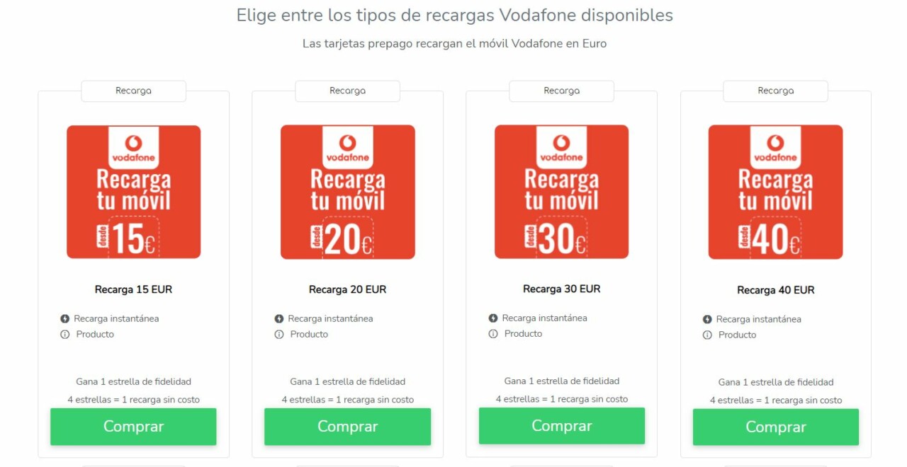Vodafone ofertas: paquetes