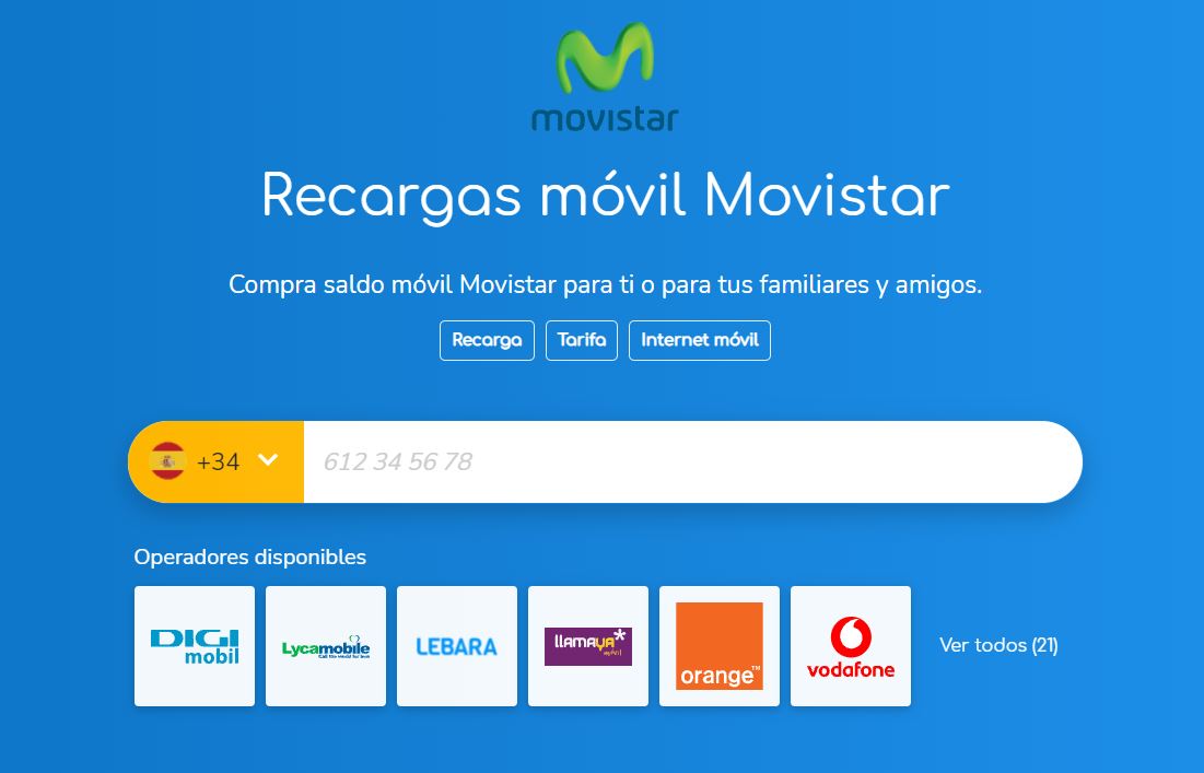 tarjeta prepago Movistar: más al mejor precio