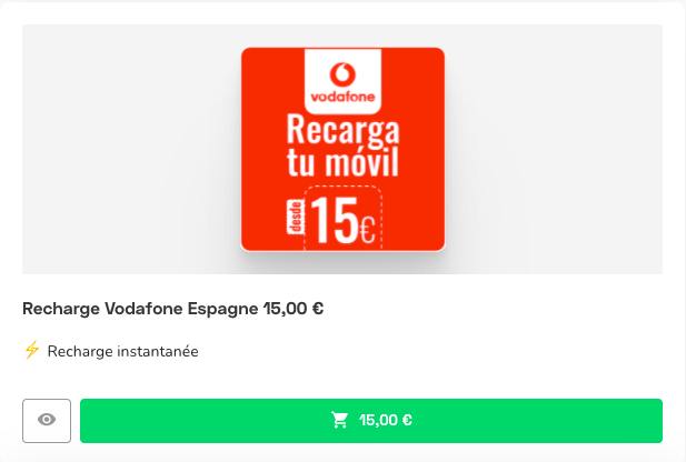 Saldo Vodafone: recargas y minutos