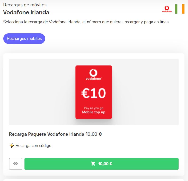 Vodafone Ireland: más al mejor precio