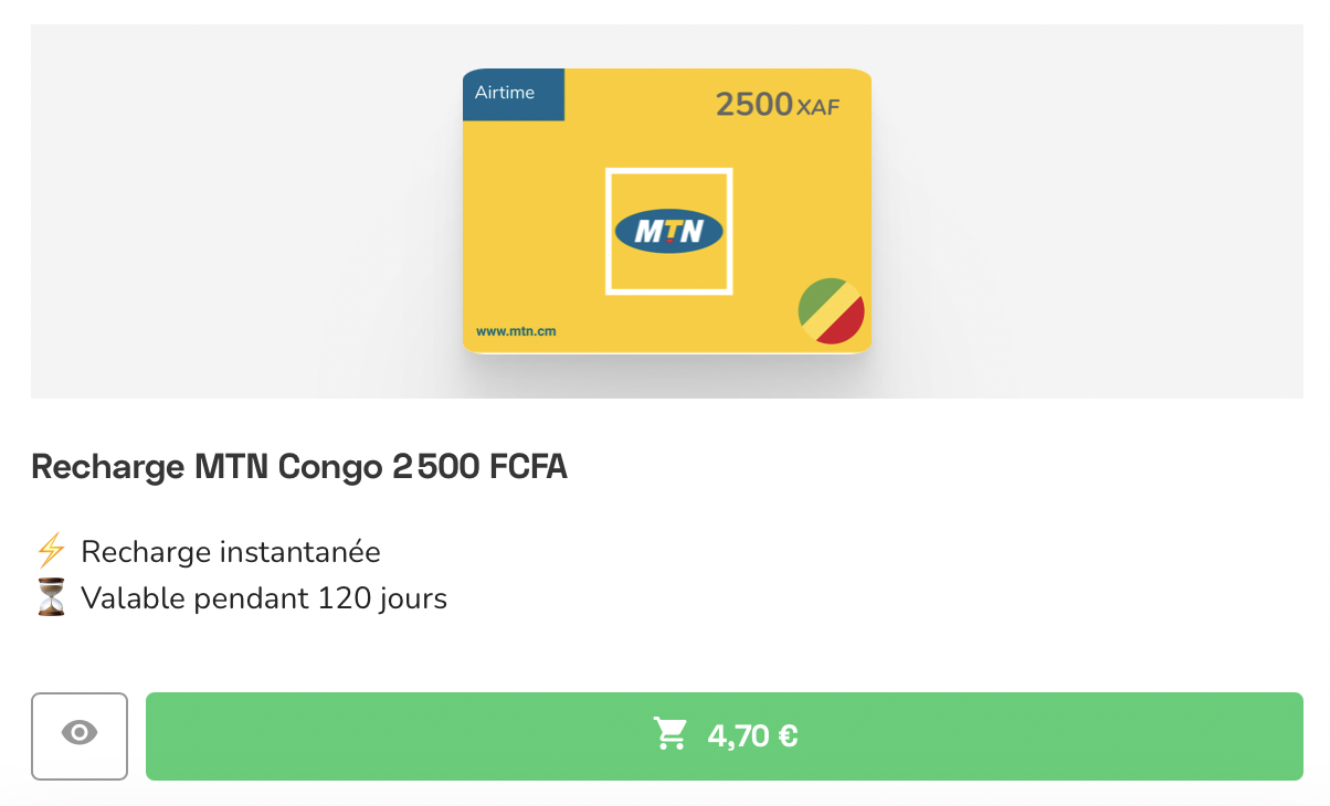 Recharge MTN Congo : les meilleures offres