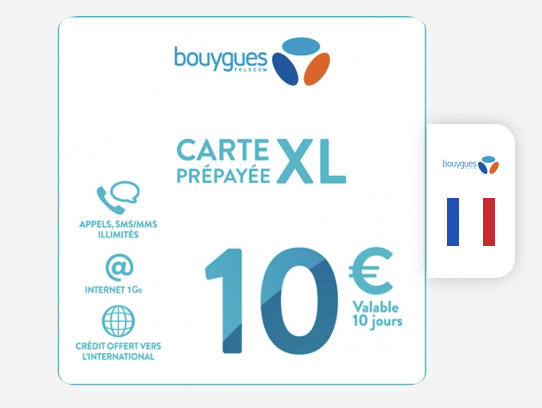 Recharge carte xl Bouygues : acheter des recharges