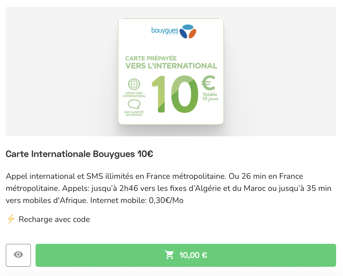 Ticket recharge Bouygues : les meilleurs prix