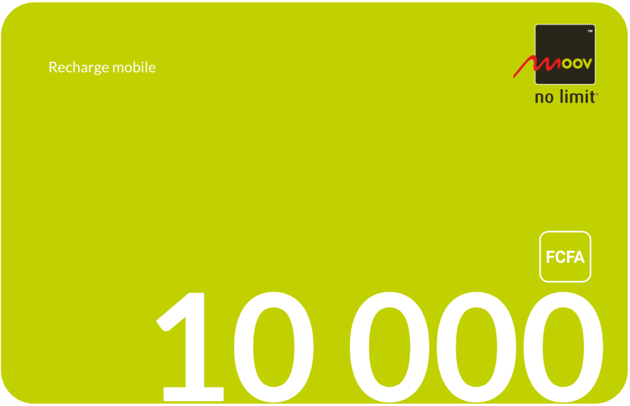 carte de recharge moov : les meilleures offres du marché