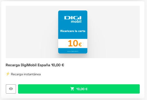 recargar datos Digi Mobil : lo mejor del mercado