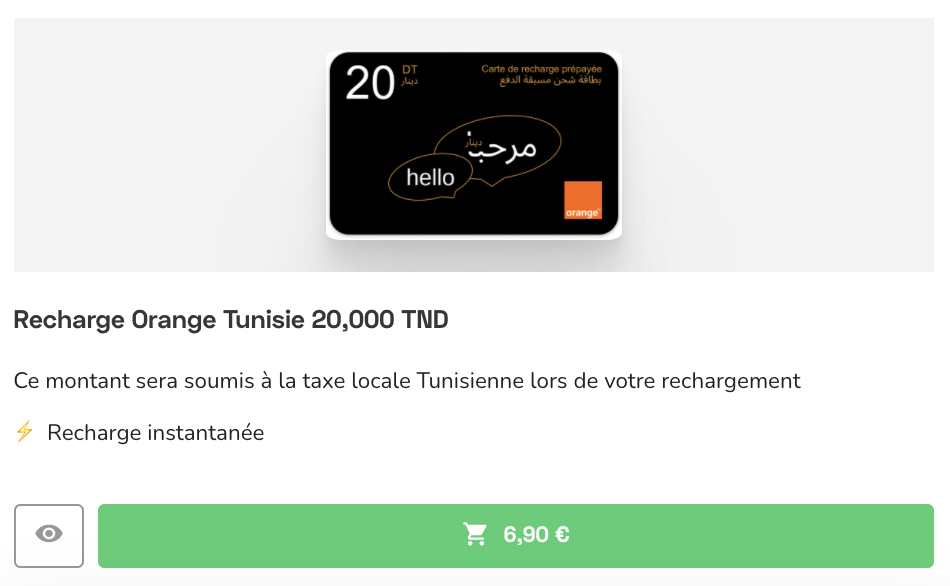 Recharge internet Orange Tunisie : les meilleures offres avec Monisnap