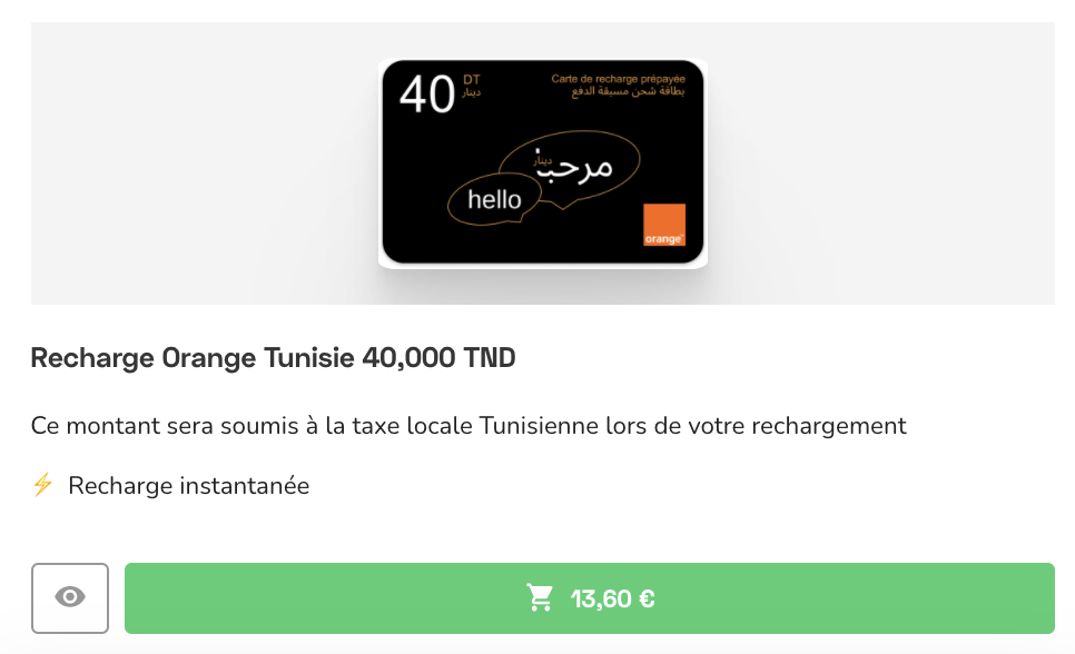 Forfait Orange Tunisie : les meilleures prix avec Monisnap