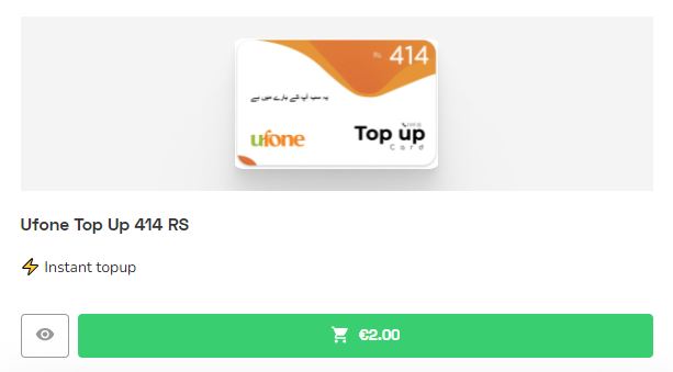 Top up Ufone from abroad: best offers