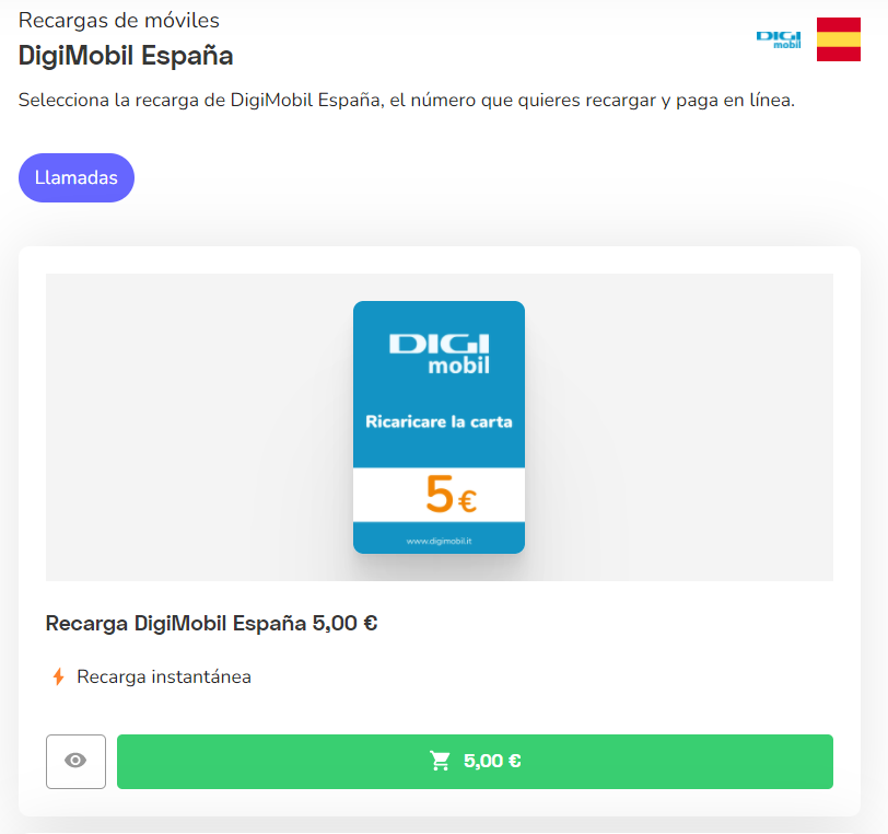 Recargar saldo Digi mobil: toda la información
