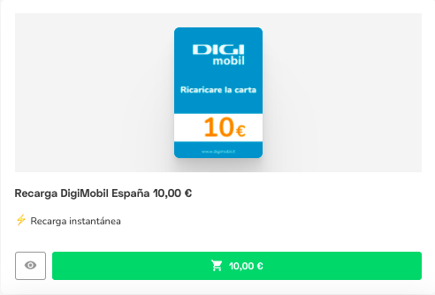 Digi Mobil ofertas: recargas y minutos