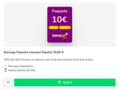 Llamaya prepago: más al mejor precio