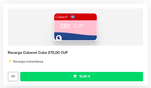 Recargas para Cuba: ofertas y promociones