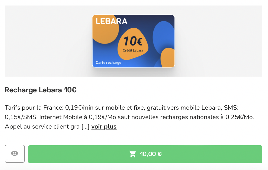 Lebara Cameroun : les offres