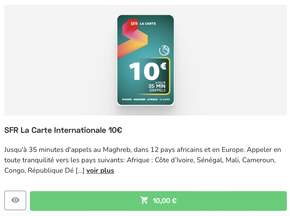 Recharge SFR monde : tout ce qu’il faut savoir