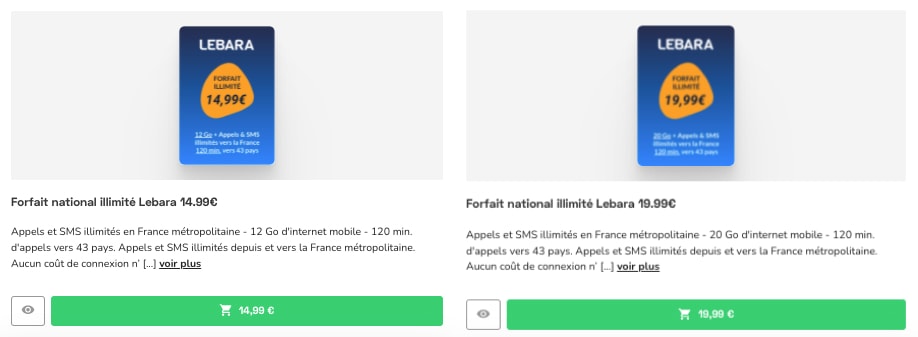 Recharger Lebara Mobile : forfait illimité