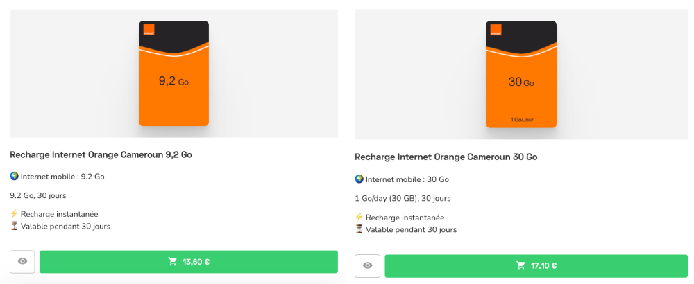 Transfert Crédit Orange Cameroun : recharge en ligne