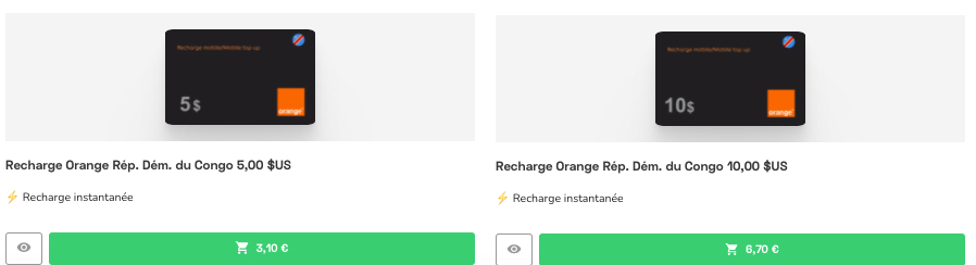 Recharge Orange en ligne : Orange RDC