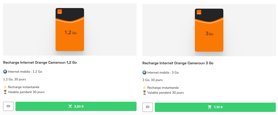 Recharge Orange en ligne : Orange Cameroun