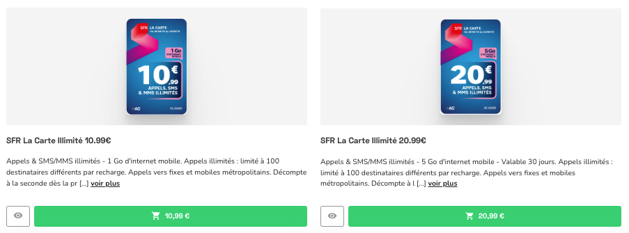 Code recharge SFR : la carte illimitée