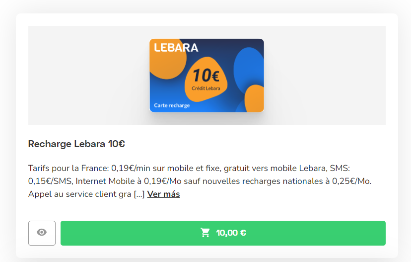 Recarga Lebara llamadas: promociones para tu móvil