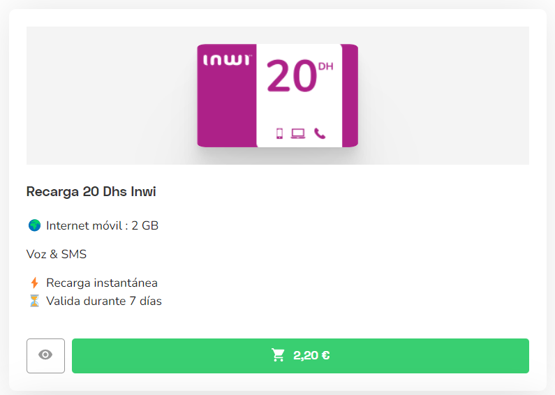 Recarga Inwi: las mejores ofertas